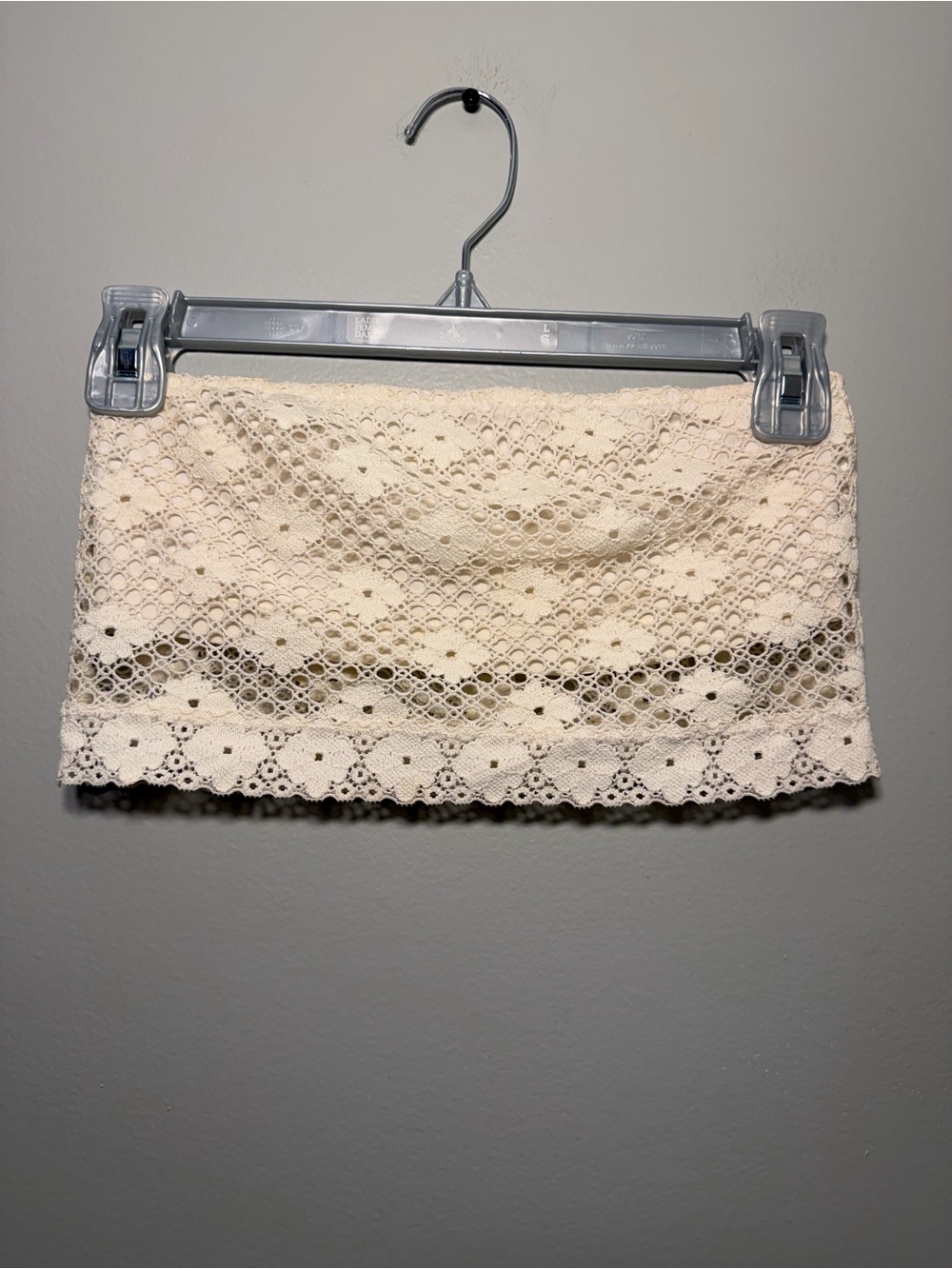 aerie Cream Crochet Lace Crop Top